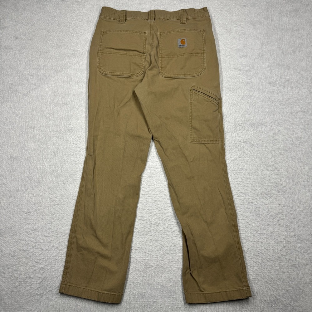 Carhartt Work Pants 5-Pocket Relaxed‎ Fit Beige Carpenter Men's Size 32x32 - Picture 12 of 15
